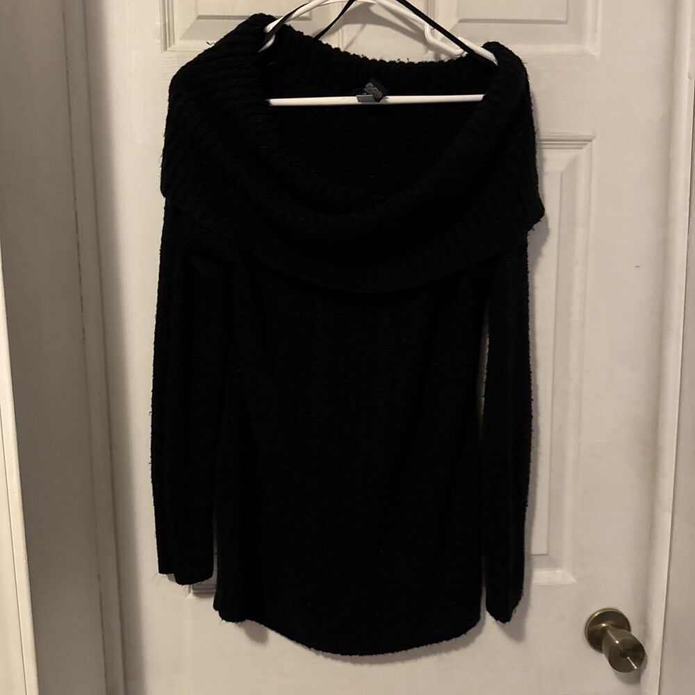 Torrid Black Off The Shoulder Slouch Neck Sweater